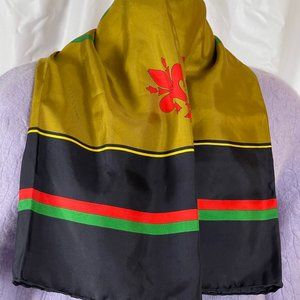 GUCCI Silk Crest Motif Shawl